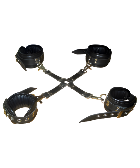 Leather Hogtie with Cuffs