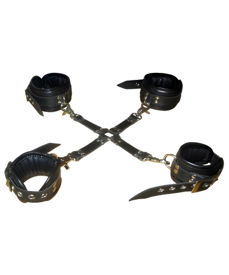 Leather Hogtie with Cuffs