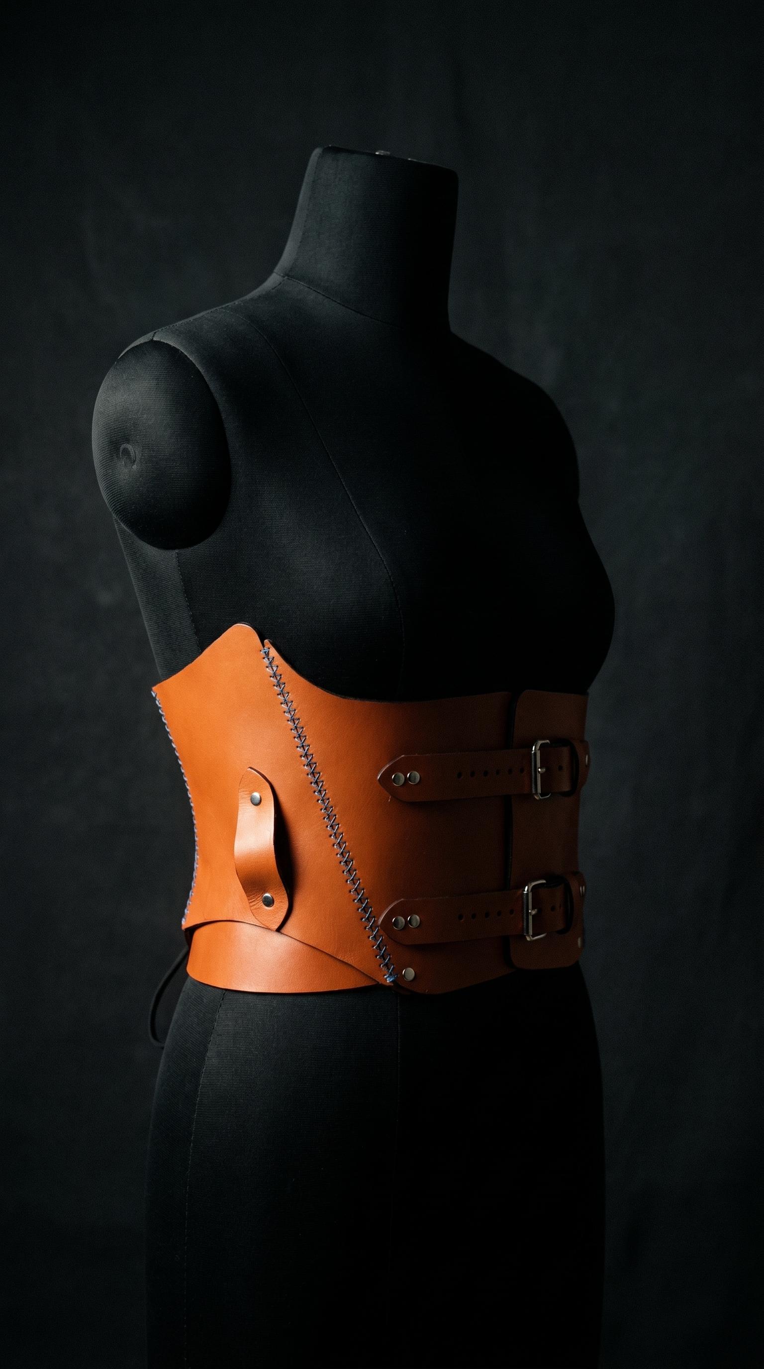 On Indian leather